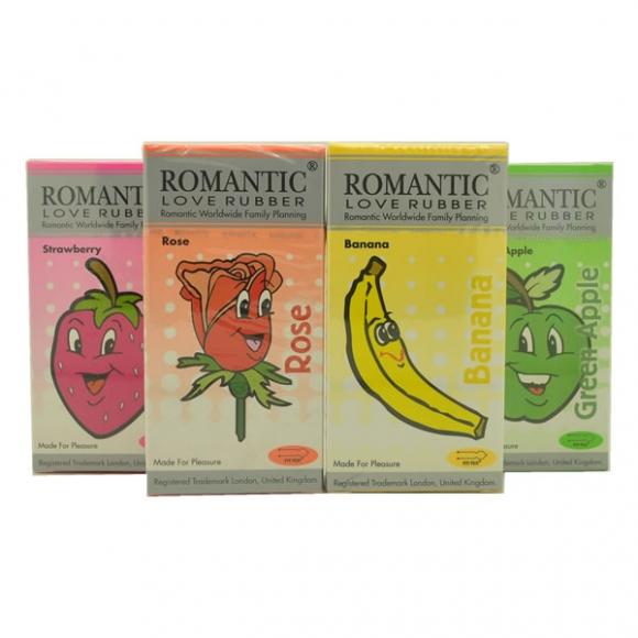 Romantic Love Rubber 4 in 1 Aroma Condom (Kondom) Pack - 48's