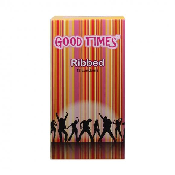 Good Times Ribbed condom - 12's