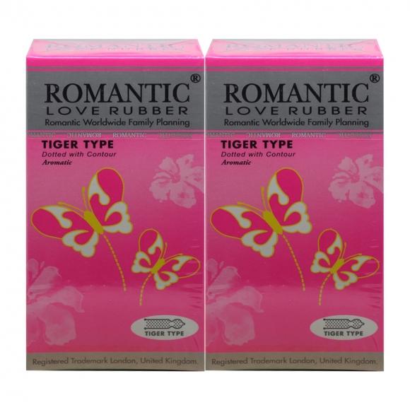 2 boxes Romantic Love Rubber Tiger Type - 12's