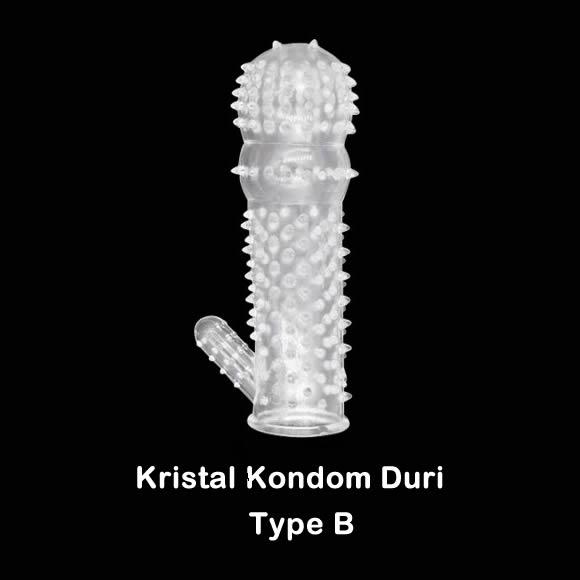 Reusable Crystal condom Hot Penis Crystal Condom (Kondom Duri Tahan Lama) - Type B