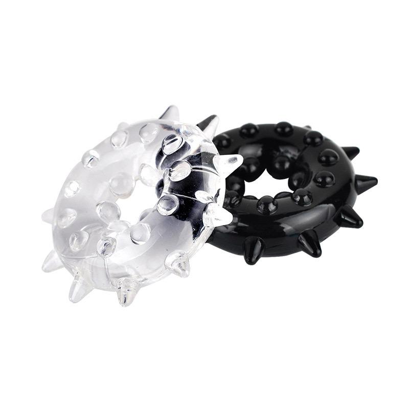 Stay Hard Thorn Cock Rings (Ring Tahan Lama) - Clear