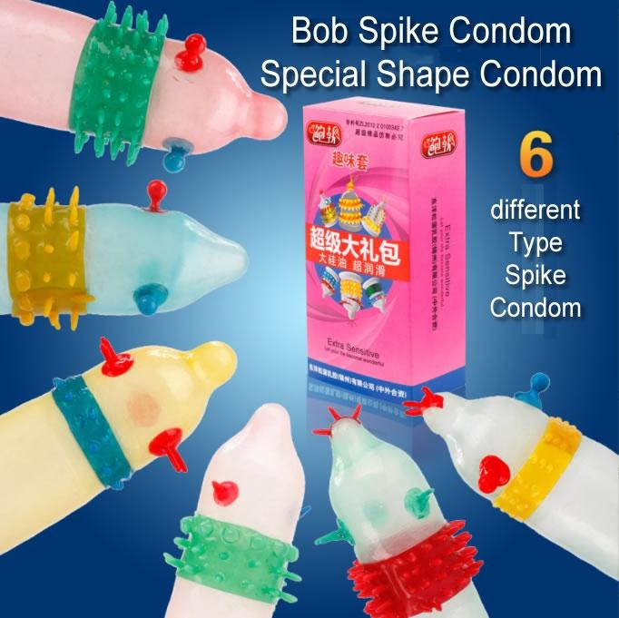 Bob's Spike and Special Shape Condom 6 different Type in a Box